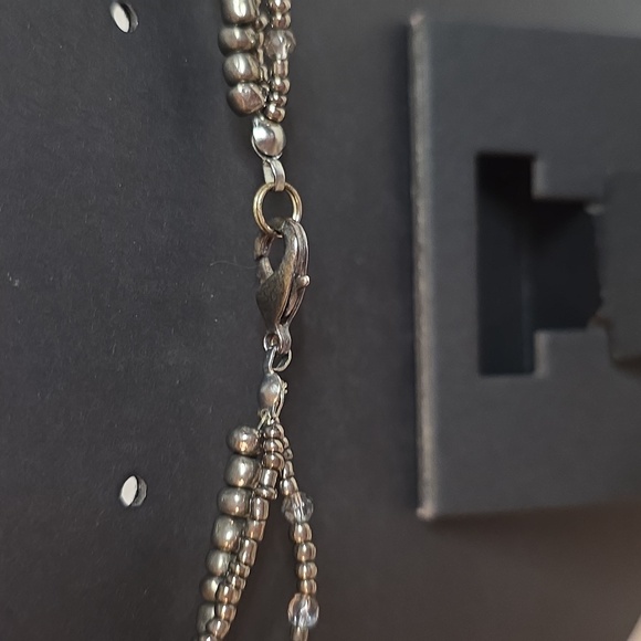 Elegant Silver Beaded Necklace [2/$10] - Picture 3 of 3